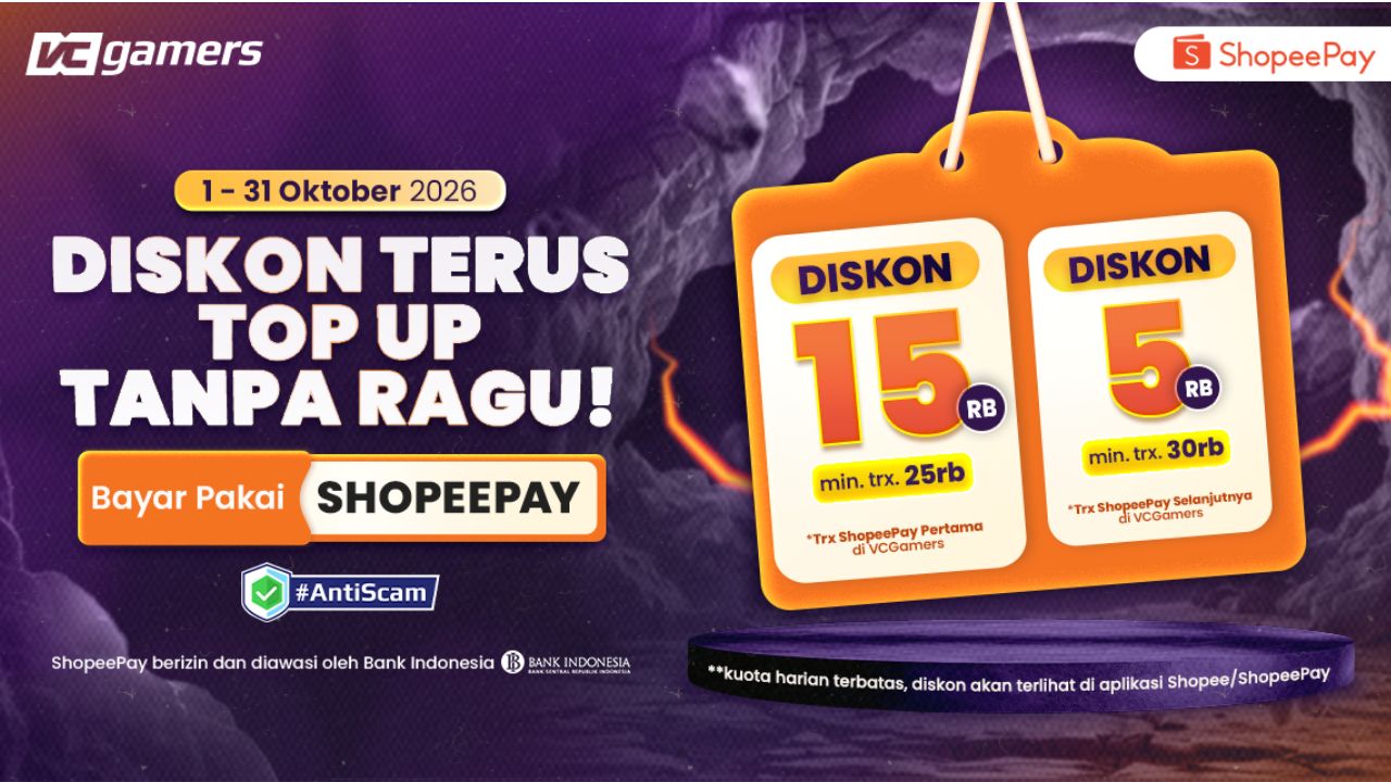 Promo Spesial Oktober 2026: Nikmati Diskon Top Up Game Sampai 70 Persen di VCGamers