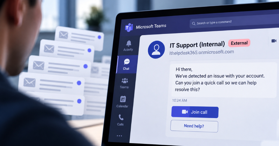 Awas Penipuan Berkedok Dukungan IT di Microsoft Teams untuk Menyebarkan Malware dan Ransomware