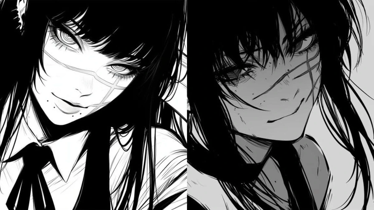 Kumpulan 45 PP Anime Girl Dark Aesthetic Monokrom Paling Keren